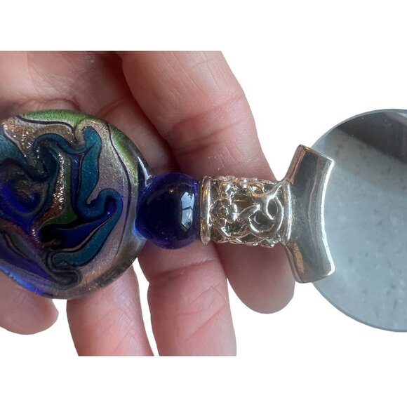 Blown Glass Handle Magnifier Padded Box Pier One - Picture 9 of 10